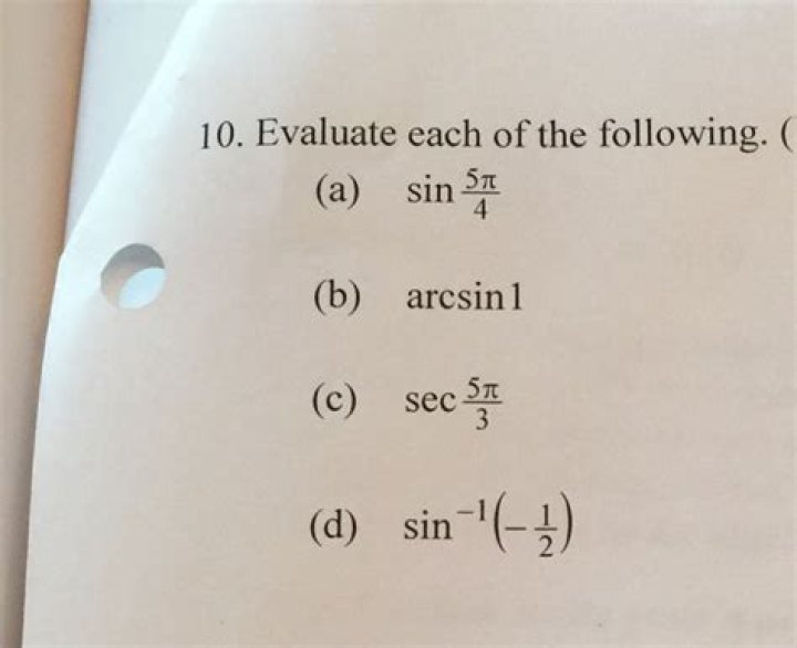 $\arcsin(\sin(5\pi/4))$