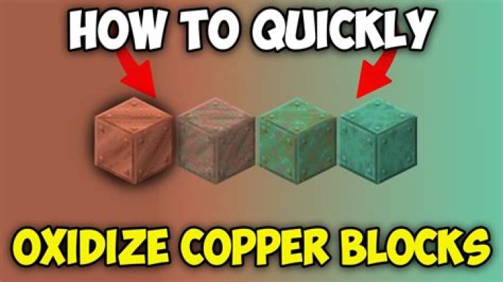 Do copper blocks oxidize indoors?