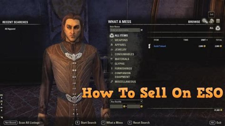 How do I sell my Elder Scrolls?