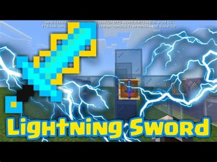 How does one make a lightning sword in vanilla Minecraft?