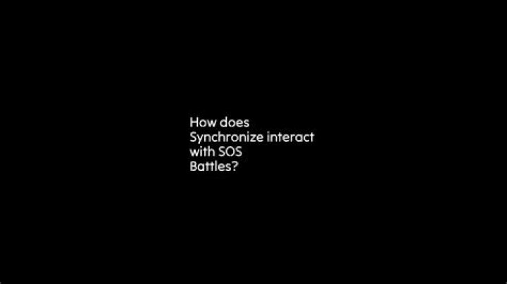 How does Synchronize interact with SOS Battles?