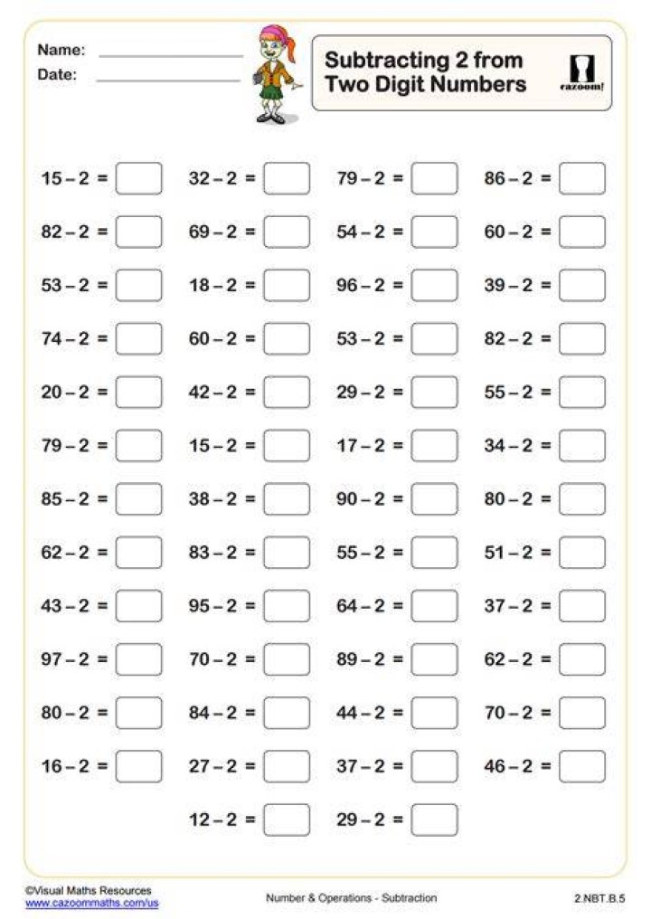 Subtracting two power series