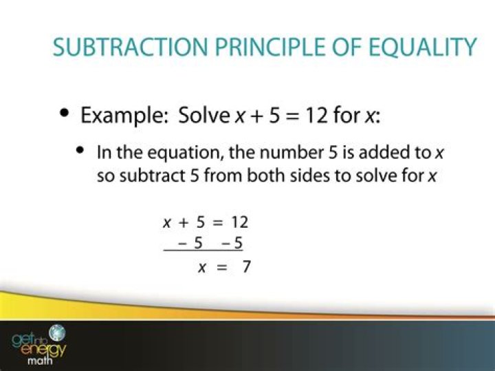 Subtraction principle