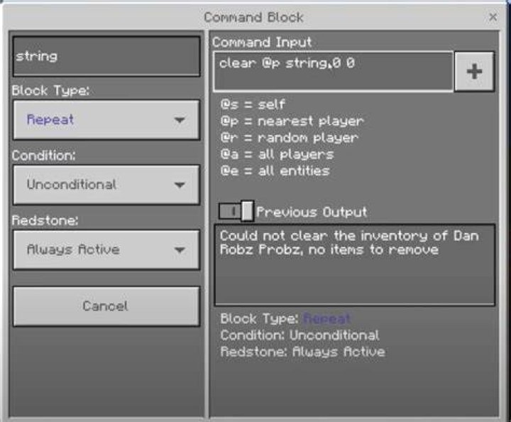 Syntax to add multiple commands to a single command block