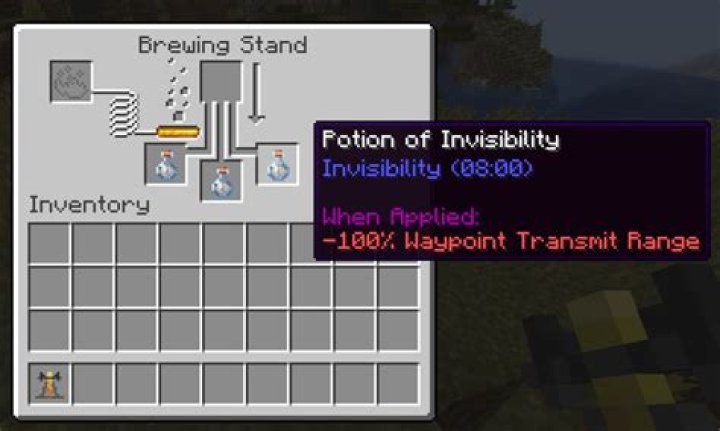 Where do I use the invisibility potion?